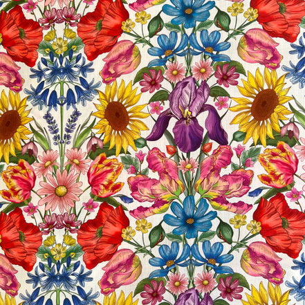Liberty London- Floral Muse Tana Lawn Cotton- Purple, Red, Blue, Yellow, Pink