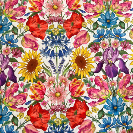 Liberty London- Floral Muse Tana Lawn Cotton- Purple, Red, Blue, Yellow, Pink