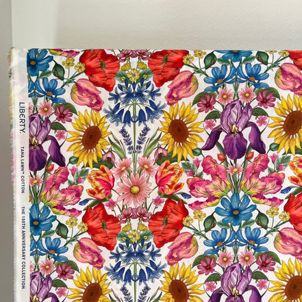Liberty London- Floral Muse Tana Lawn Cotton- Purple, Red, Blue, Yellow, Pink