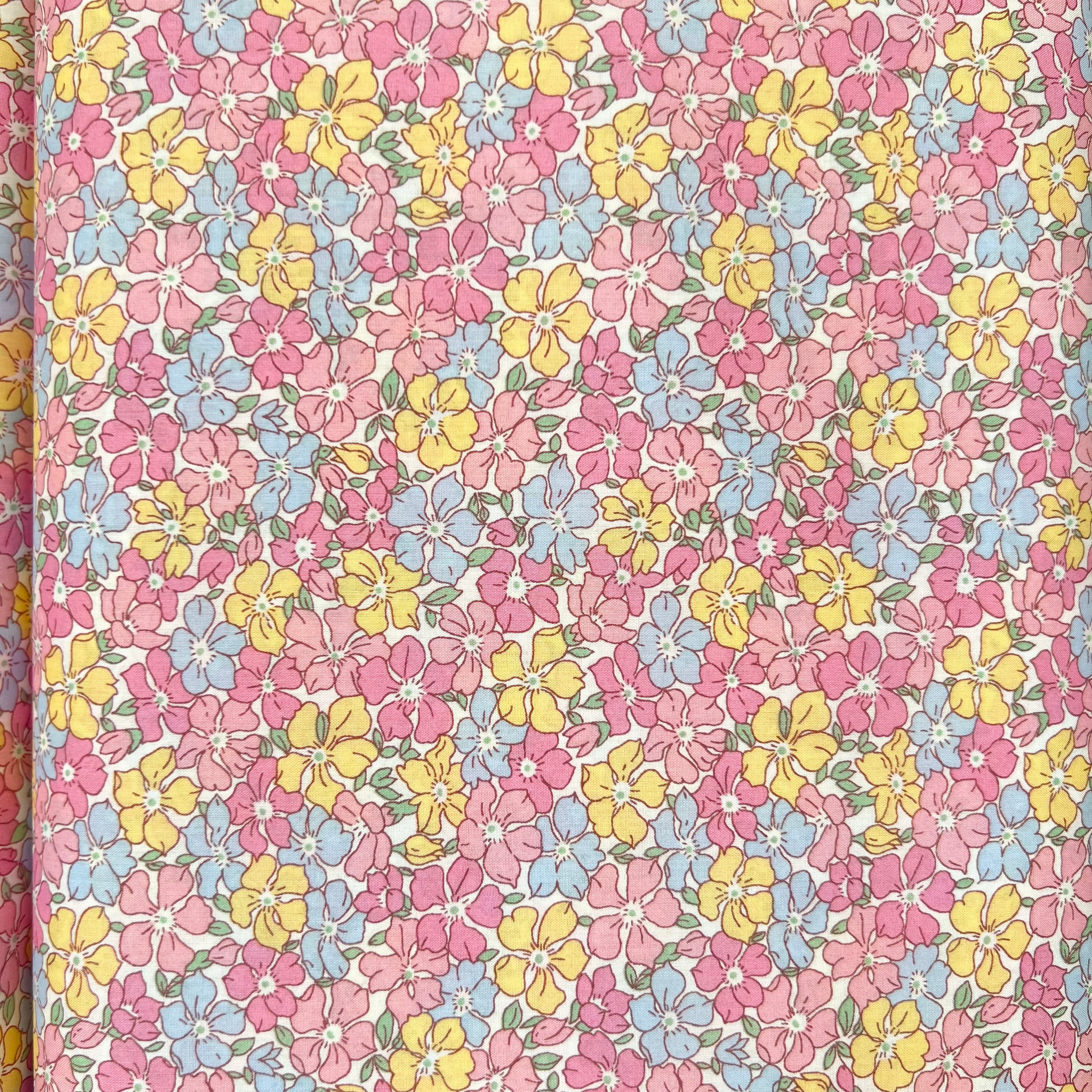 Liberty London- Sadie Rose Tana Lawn Cotton- Pink, Blue, Yellow