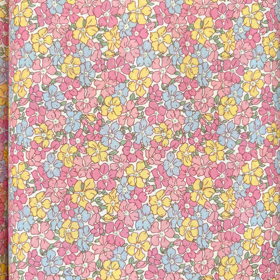 Liberty London- Sadie Rose Tana Lawn Cotton- Pink, Blue, Yellow