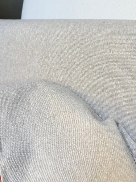 Pale Beige "Flax" Essex Linen- Cotton Blend YARN DYE CANVAS Fabric- 44" Wide