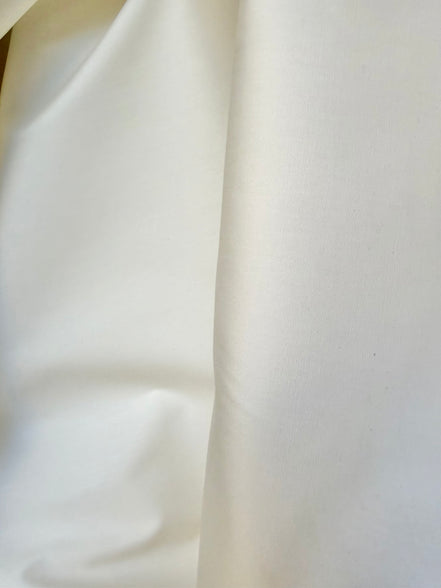 Off White “PFD- Prepared for Dye" Pimatex- Combed Cotton Poplin Fabric- 44” Wide