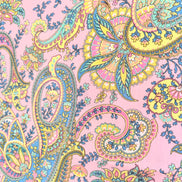 Liberty London- Florence Melody Tana Lawn Cotton- Blue, Yellow, Pink- Paisley