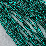 Blue Duck With Silver Heart Round 10* Beads (2180)