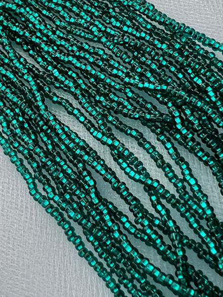 Blue Duck With Silver Heart Round 10* Beads (2180)