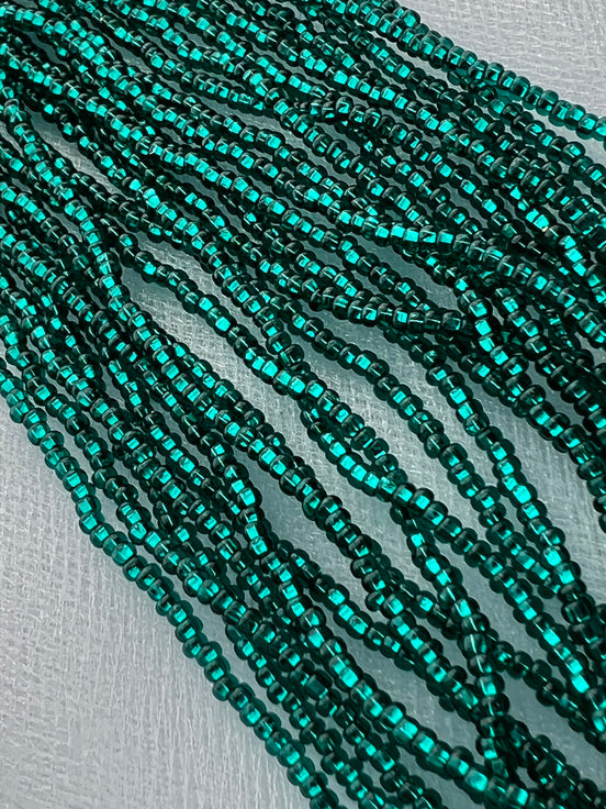 Blue Duck With Silver Heart Round 10* Beads (2180)