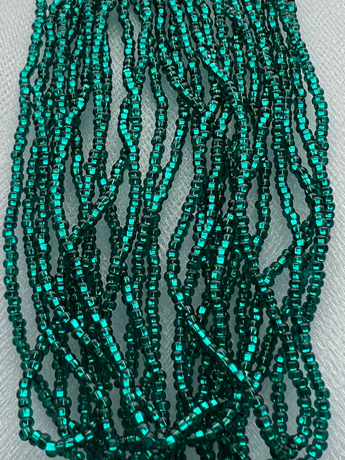 Blue Duck With Silver Heart Round 10* Beads (2180)