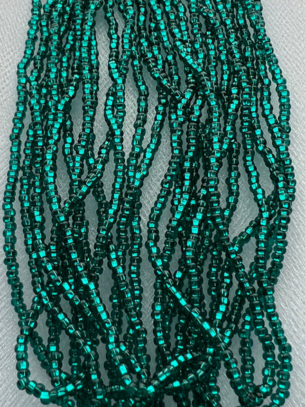 Blue Duck With Silver Heart Round 10* Beads (2180)