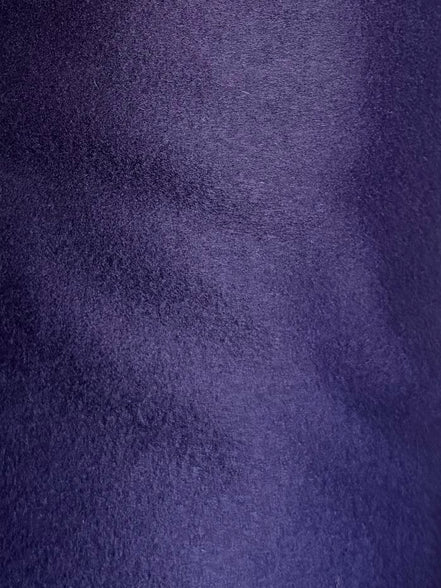Dark Purple Wool Blend- Heavyweight Coating- 60"
