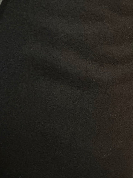 Black Wool Blend- Heavyweight Coating- 60"