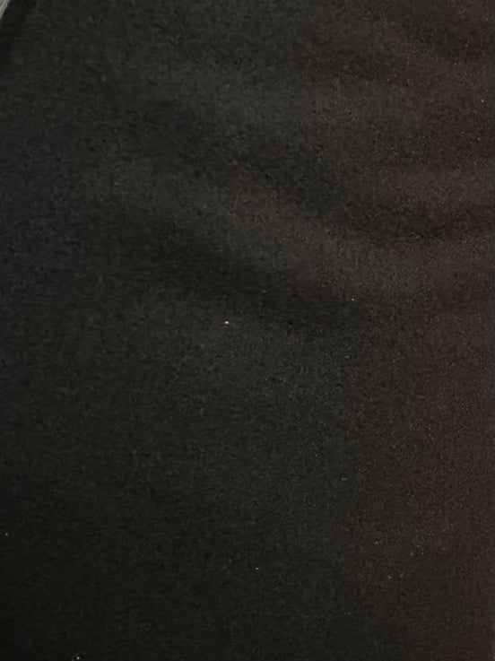 Black Wool Blend- Heavyweight Coating- 60"