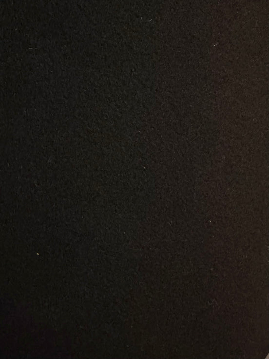 Black Wool Blend- Heavyweight Coating- 60"