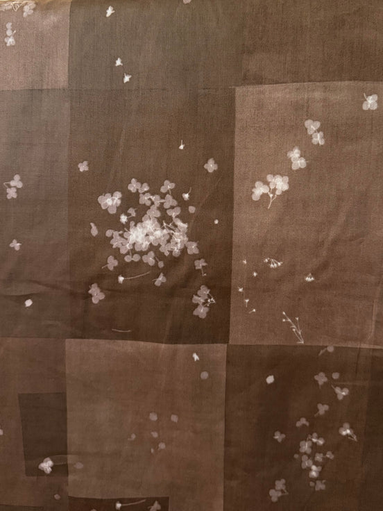 Chocolate Brown nani IRO Cotton Sateen- Microcosmos- 43"