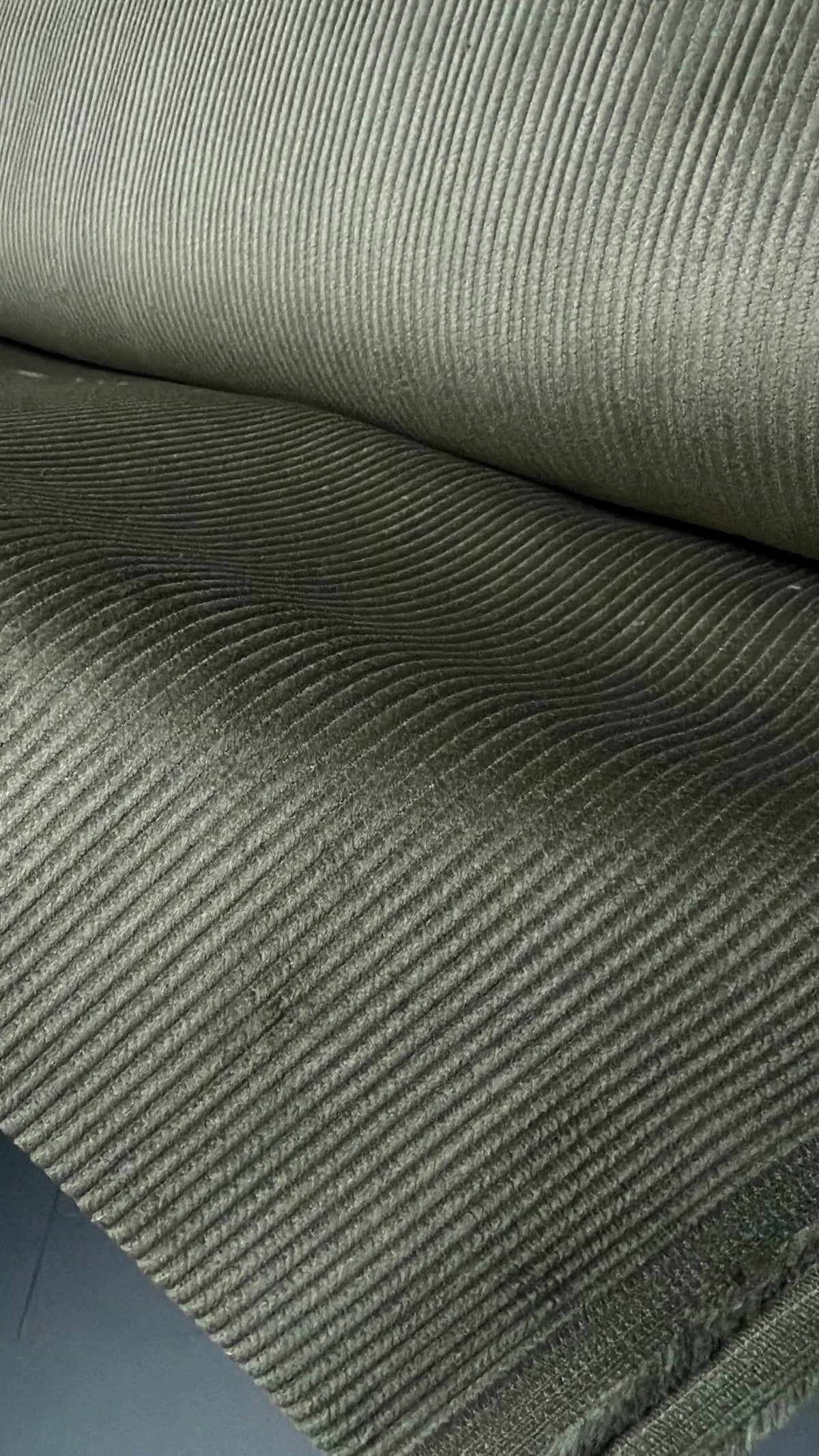 OLIVE Cotton Corduroy 8 Wale- 56” Wide Fabric
