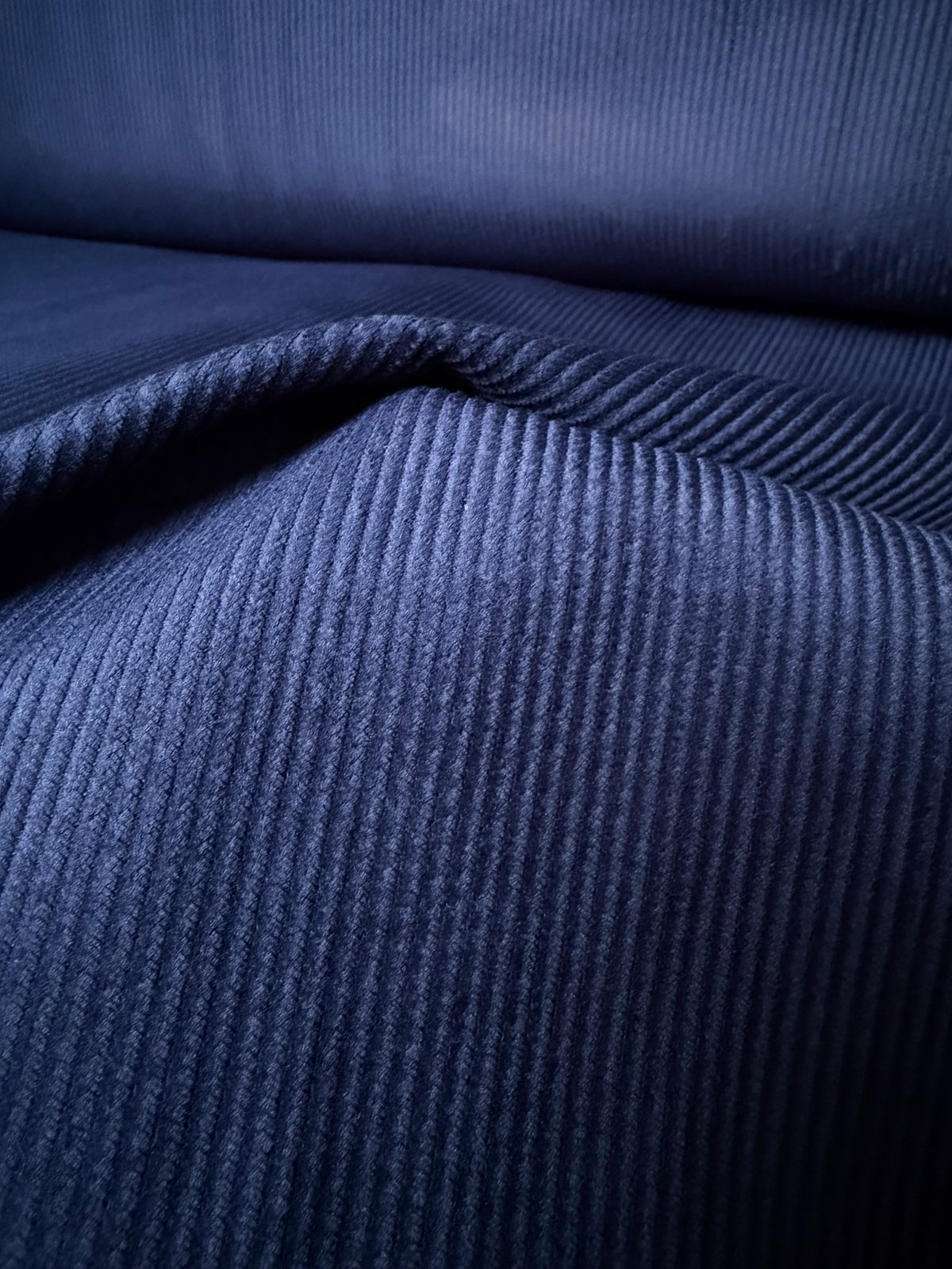 NAVY Cotton Corduroy 8 Wale- 56” Wide Fabric