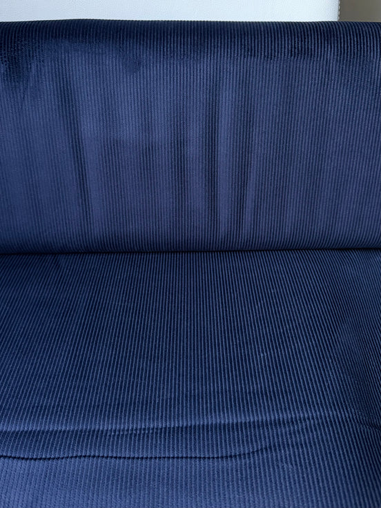 NAVY Cotton Corduroy 8 Wale- 56” Wide Fabric