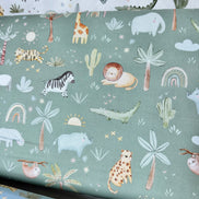 The Wild Ones- Jungle Animals, Rainbows, Sloths- Green 
