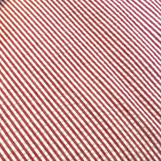 Crimson and White Seersucker Stripe- 57” Wide- Cotton Poly Blend