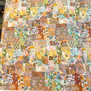 Liberty London- Archive Patchwork Tana Lawn Cotton- Blue, Yellow, Green, Orange- Pink