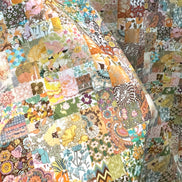 Liberty London- Archive Patchwork Tana Lawn Cotton- Blue, Yellow, Green, Orange- Pink