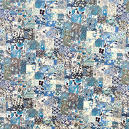Liberty London- Archive Patchwork Tana Lawn Cotton- Blue & Navy