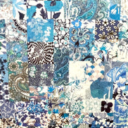 Liberty London- Archive Patchwork Tana Lawn Cotton- Blue & Navy