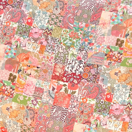Liberty London- Archive Patchwork Tana Lawn Cotton- Blue, Green, Orange, Red, Pink