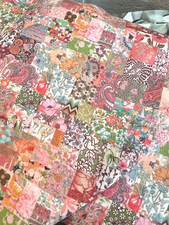 Liberty London- Archive Patchwork Tana Lawn Cotton- Blue, Green, Orange, Red, Pink
