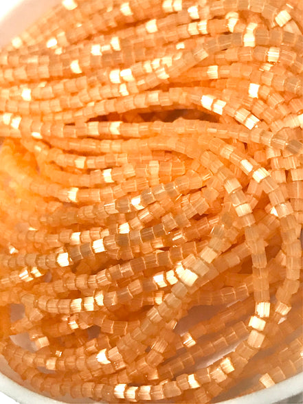Satin Light Orange 2 Cut Beads- 11* (2171)