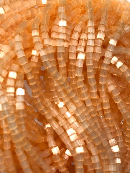 Satin Light Orange 2 Cut Beads- 11* (2171)