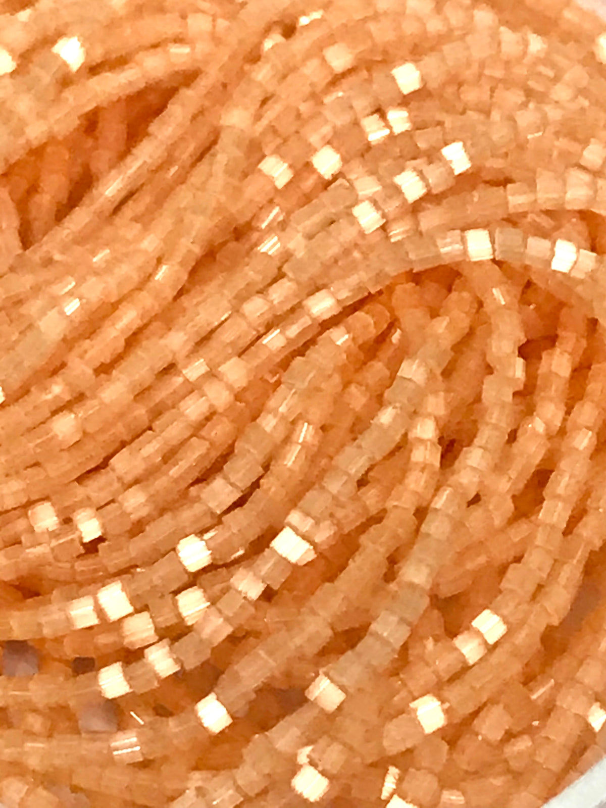 Satin Light Orange 2 Cut Beads- 11* (2171)