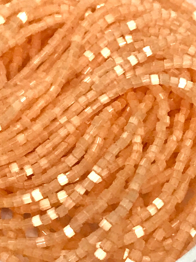 Satin Light Orange 2 Cut Beads- 11* (2171)