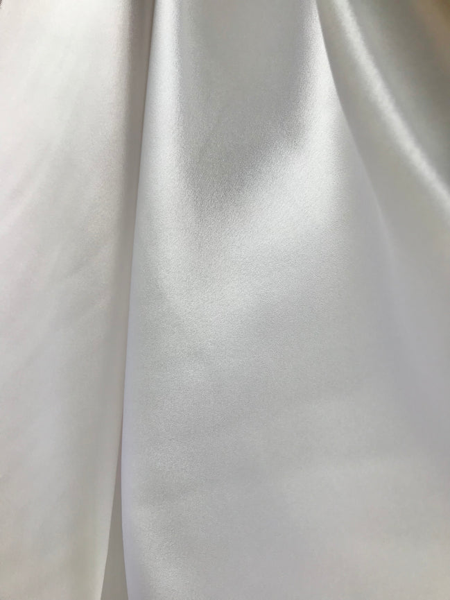 Diamond White 100% Silk 4-Ply Crepe Back Satin- 40 MM- 44" (1808)