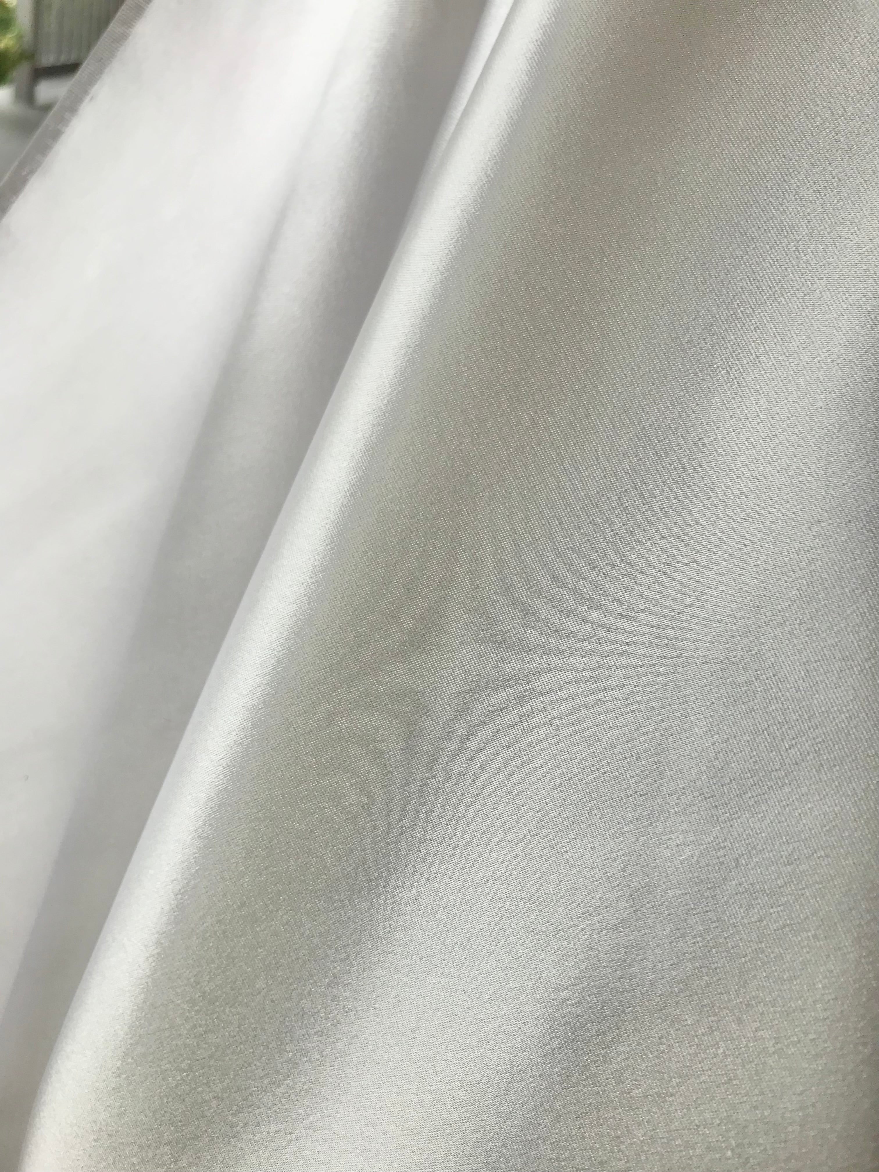 Diamond White 100% Silk 4-Ply Crepe Back Satin- 40 MM- 44