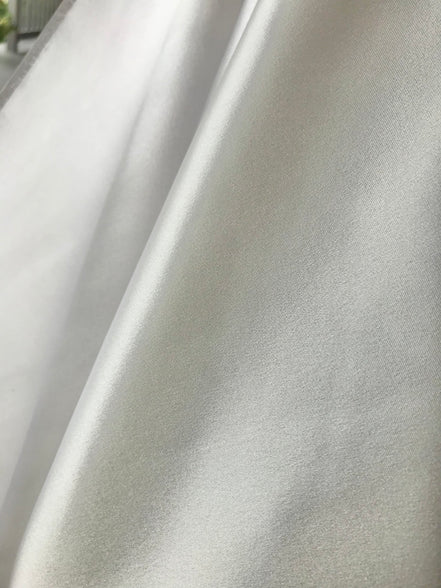 Diamond White 100% Silk 4-Ply Crepe Back Satin- 40 MM- 44" (1808)