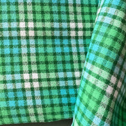 Mammoth Junior Flannel- “Grass”- Green, Turquoise, White- Cotton- 44” Wide