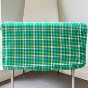Mammoth Junior Flannel- “Grass”- Green, Turquoise, White- Cotton- 44” Wide