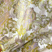 Yellow, Olive Floral Brocade- 56