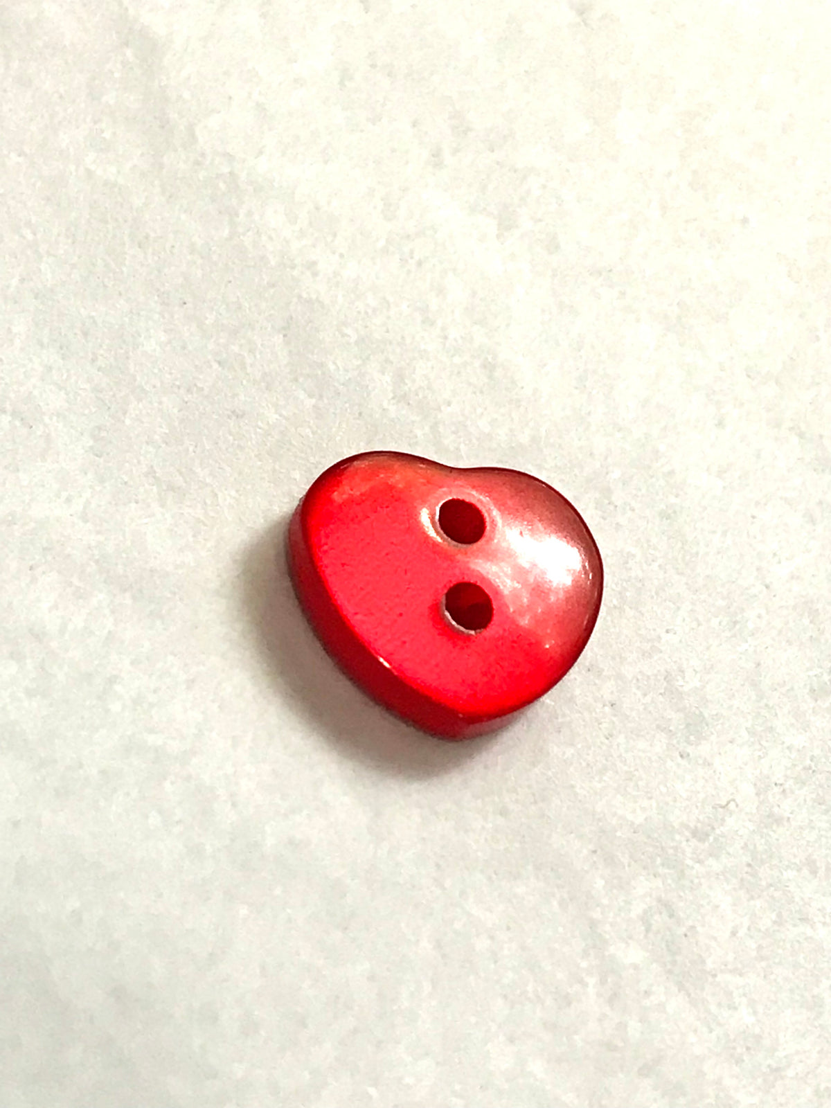 Red Pearl Heart Buttons- P-8323
