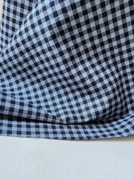 Essex Yarn Dyed Classic Wovens- Linen- Cotton Blend- “Denim"- Gingham- 43” Wide