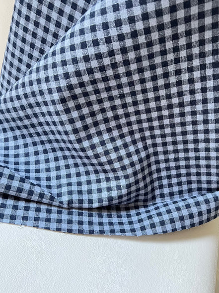 Essex Yarn Dyed Classic Wovens- Linen- Cotton Blend- “Denim"- Gingham- 43” Wide