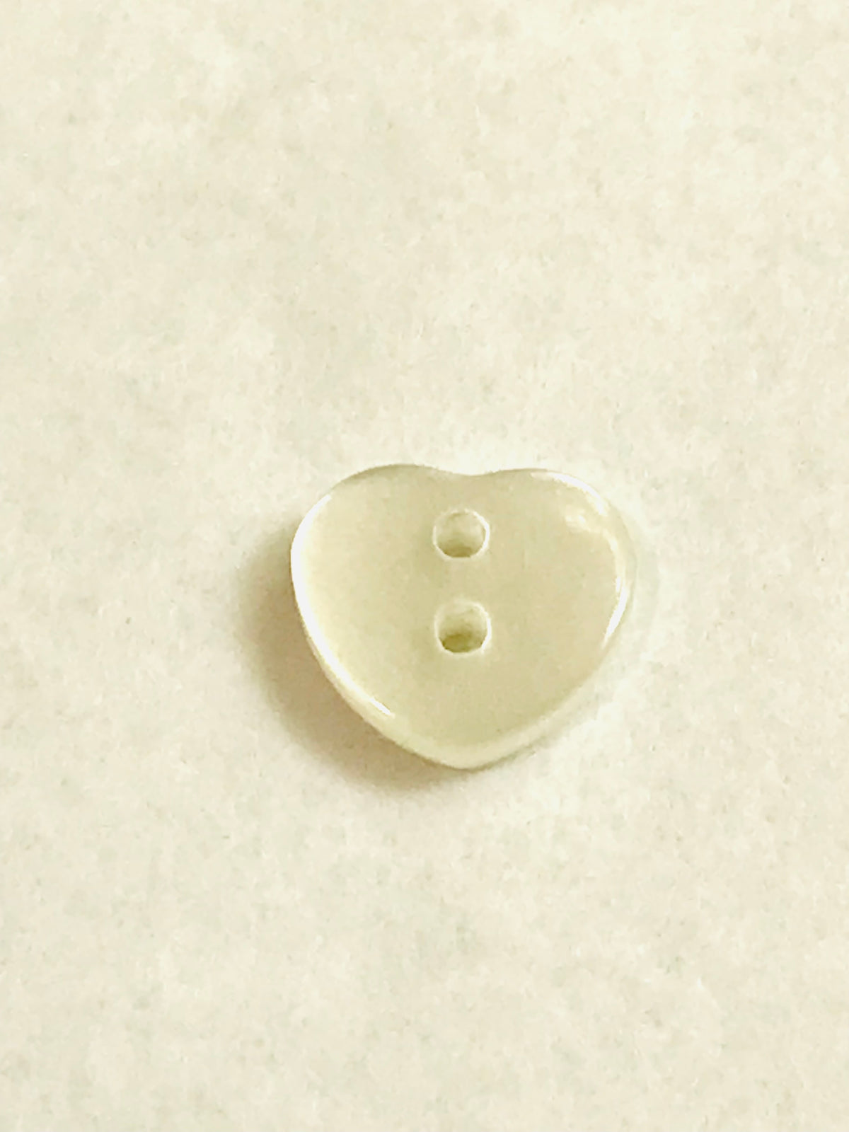 White Pearl Heart Buttons- P-8324