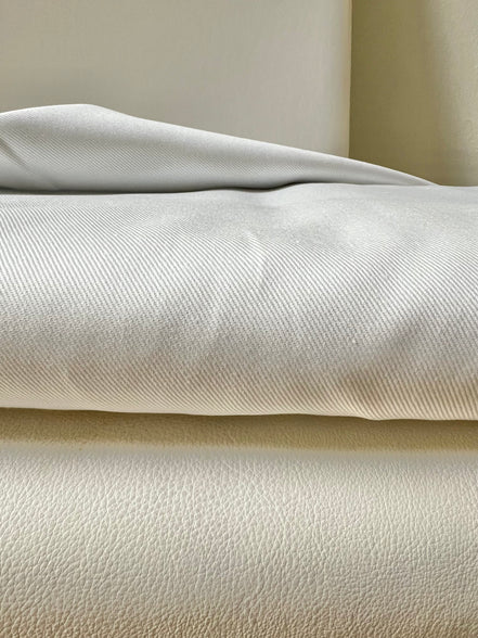 White PFD (Prepare For Dye) Cotton Twill- 44” Wide- Ventana Twill- 7.9 Oz