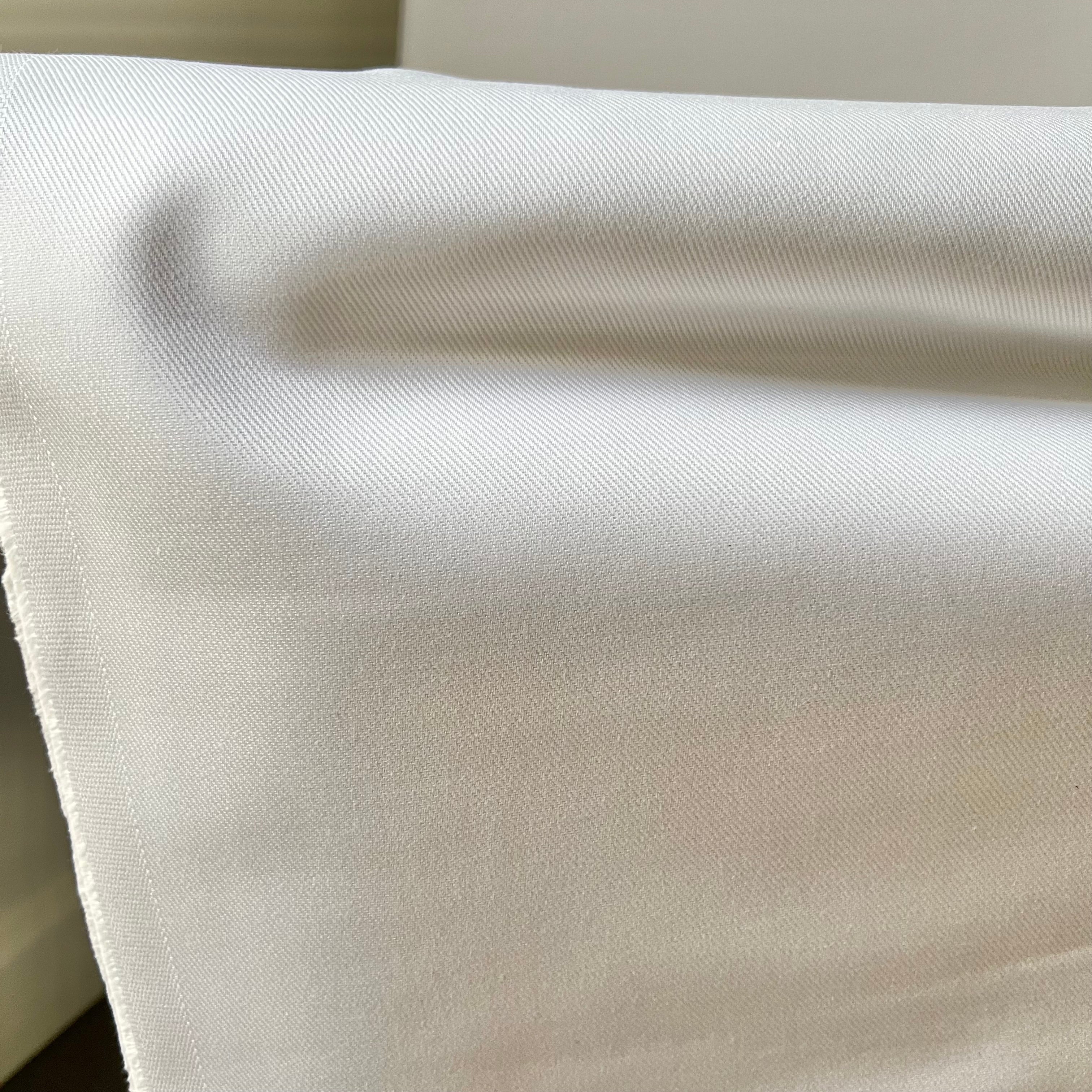 White PFD (Prepare For Dye) Cotton Twill- 44” Wide- Ventana Twill- 7.9 Oz