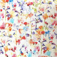 Inky Fields- Multi-color w/ Red- Liberty Tana Lawn