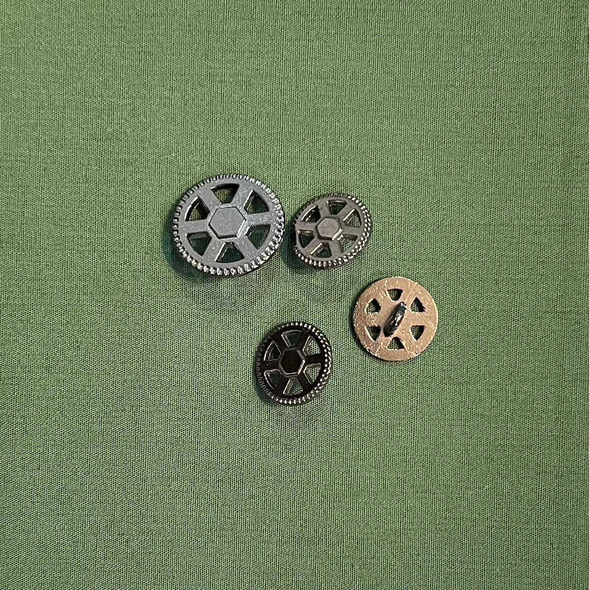 M-067A Metal Steampunk Button- 15mm, 20mm, 23mm