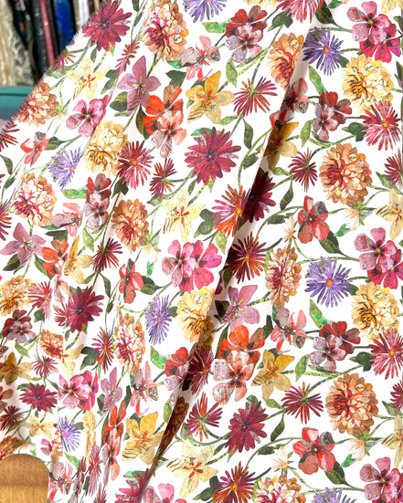 Floral Letters - Liberty London Tana Lawn Cotton