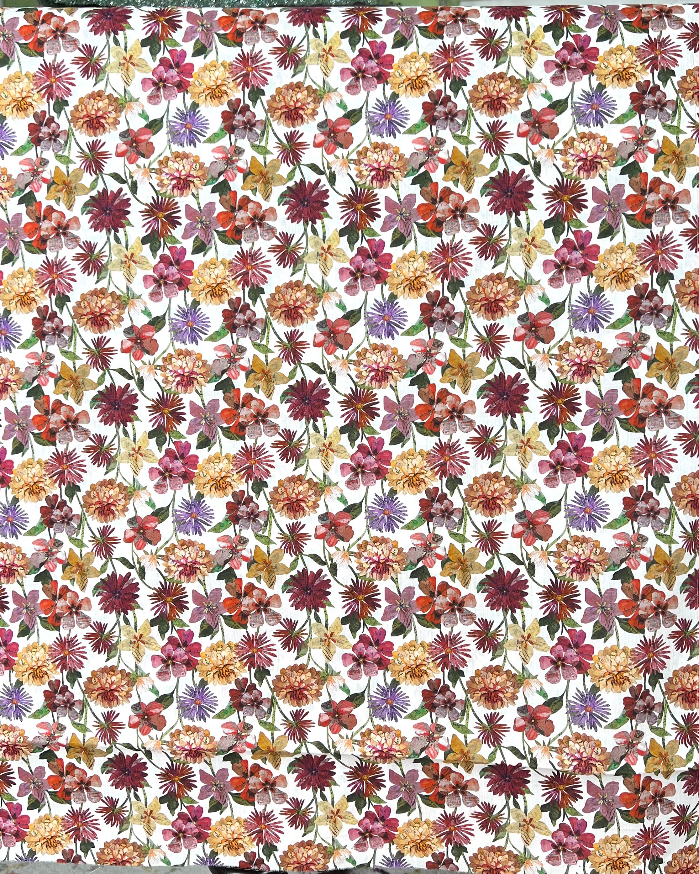 Floral Letters - Liberty London Tana Lawn Cotton