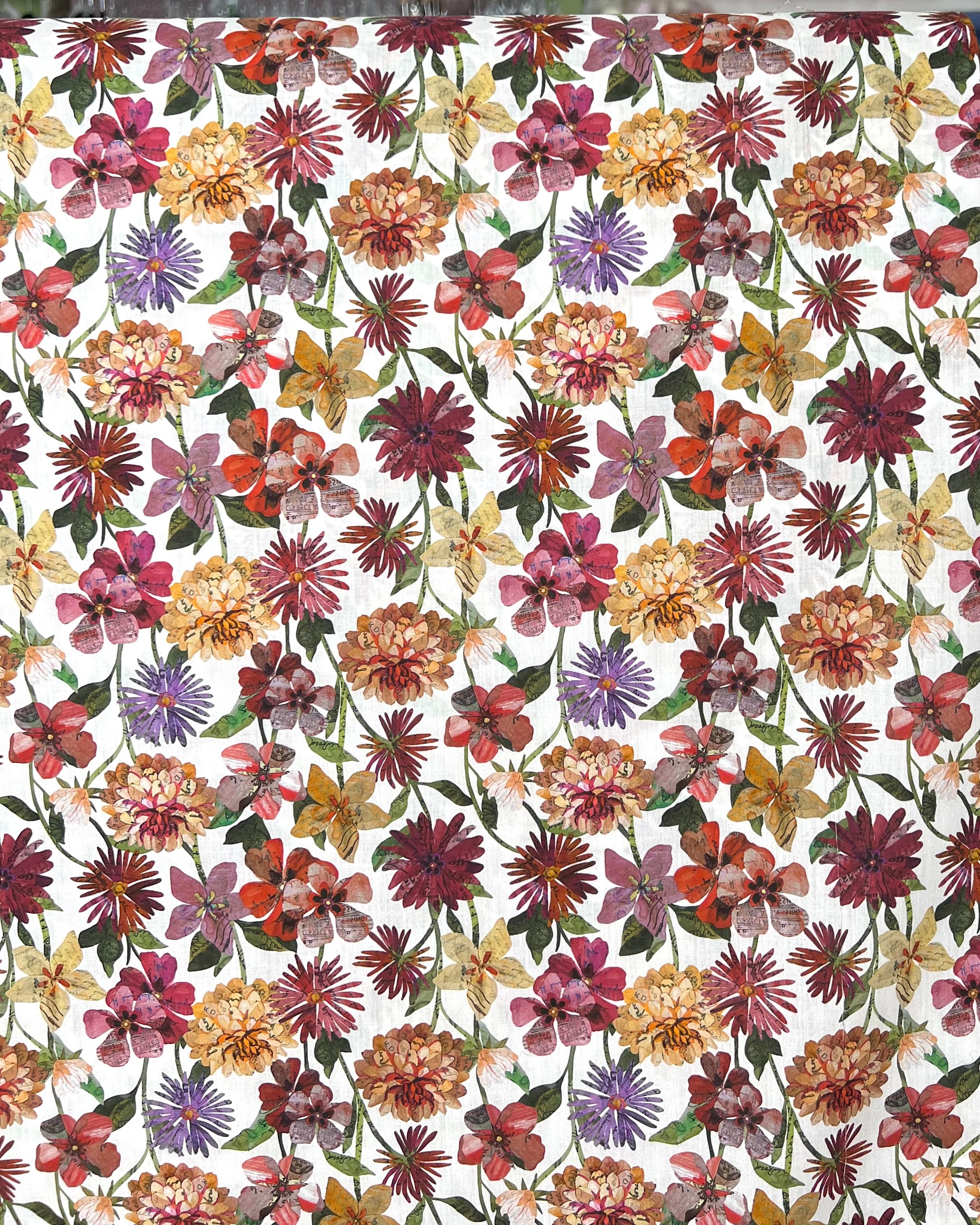 Floral Letters - Liberty London Tana Lawn Cotton